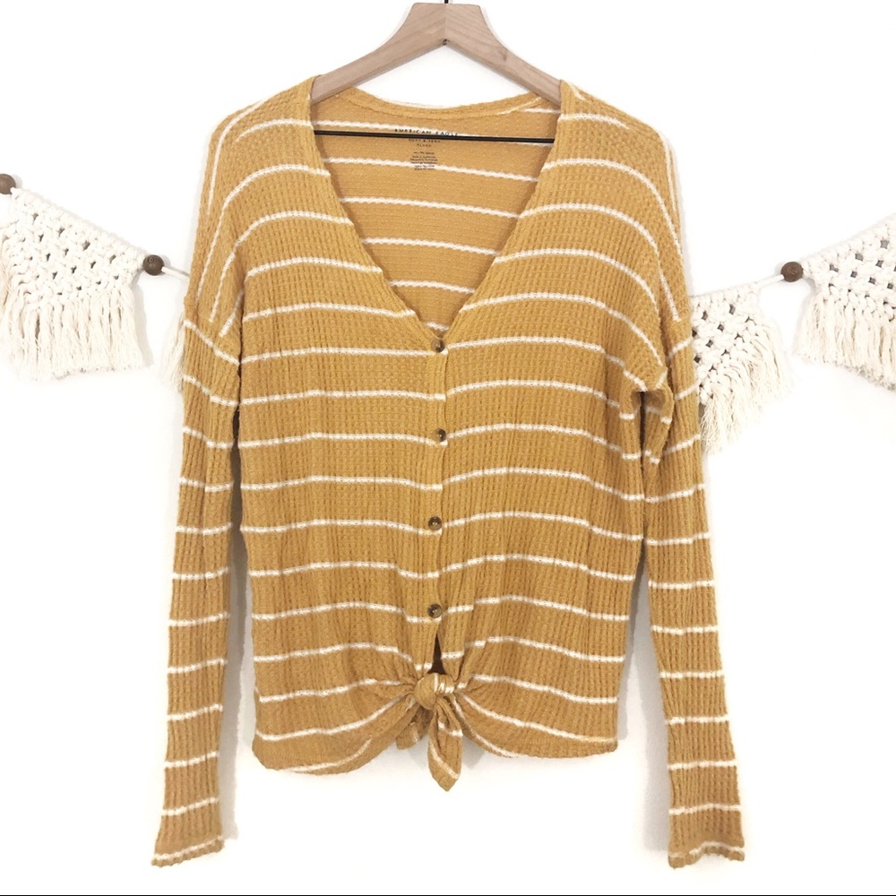American Eagle | Soft & Sexy Plush Mustard Thermal
